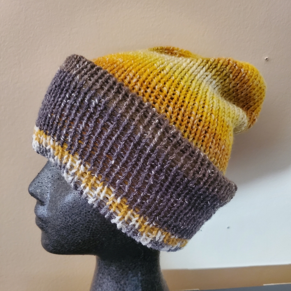 Reversible Handmade Beanie - Picture 4 of 4